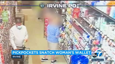 Caught On Camera Thieves Snatch Unsuspecting Shoppers Wallet At Irvine Ralphs Store