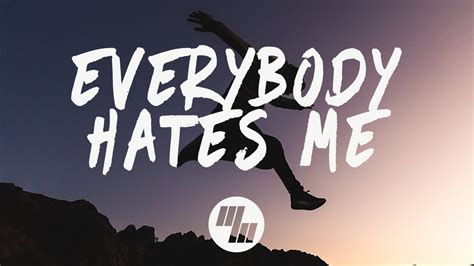 The Chainsmokers Everybody Hates Me Lyrics Lyric Video James Carter X NLSN Remix YouTube