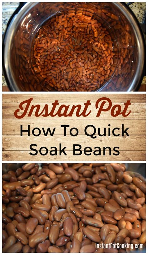 how to quick soak beans in the instant pot great for jump starting bean recipes instantpot