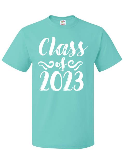 Inktastic Class Of 2023 Graduation Brushstroke Text In White T Shirt