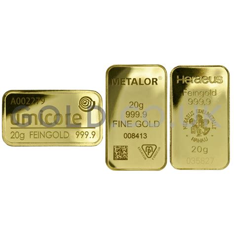 Search for best gold companies with us. 20g Gold Bars (Pre Owned) | GOLD.co.uk - From £929.70