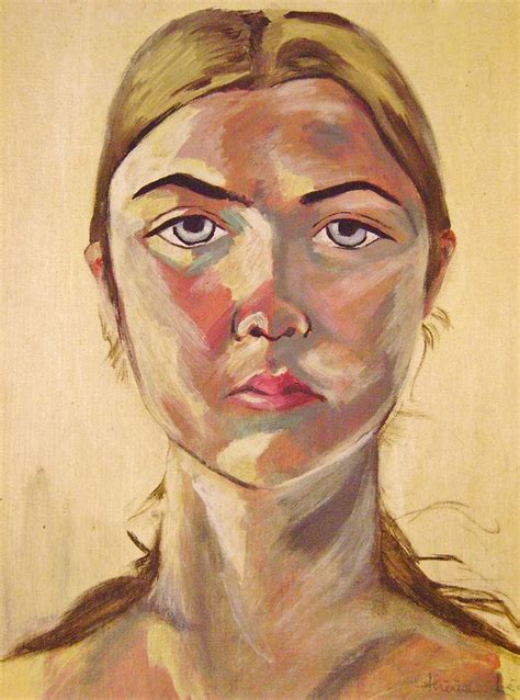 Self Portrait Painting By Therese Legere Fine Art America