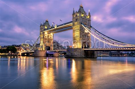Tower Bridge Over Thames River In London Uk Globephotos Royalty