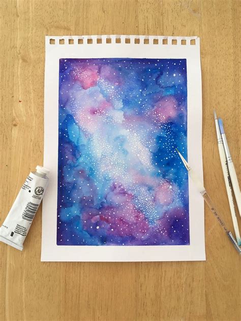 How To Paint A Watercolor Galaxy Step By Step With Pictures Gathered