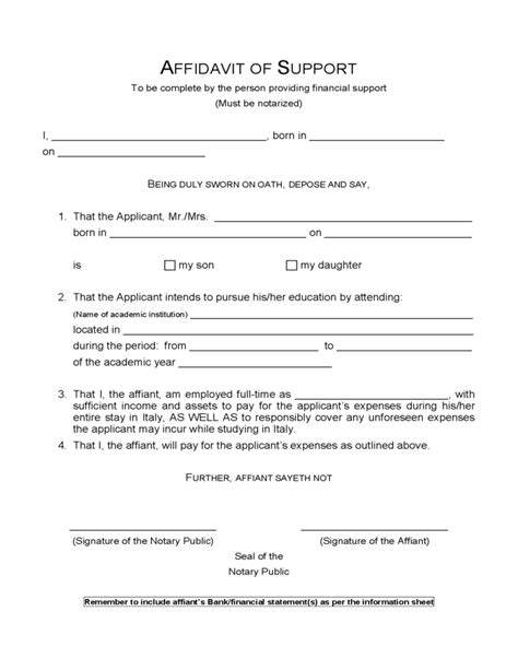 Affidavit Of Support Form I Sample Affidavitform Net My Xxx Hot Girl