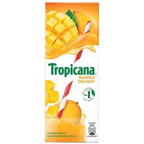 Buy Tropicana Fruit Juice Delight Mango 200 Ml Carton Online At Best