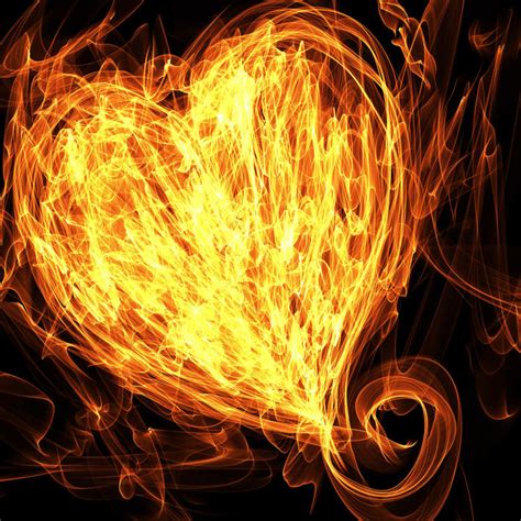 Free Stock Photo 9411 Flaming Heart Freeimageslive