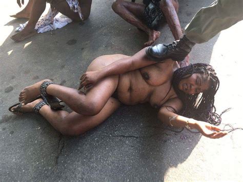 African Woman Stripped Naked In Street