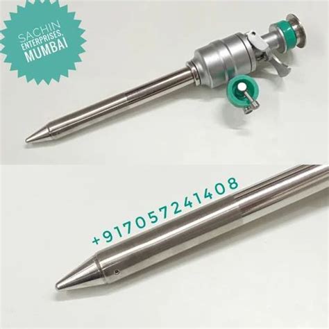 Insufflators Stainless Steel Laparoscopic Trocar 5mm Blunt Tip For