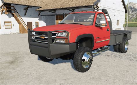 Chevrolet Silverado Flatbed Two Bumper V20 Fs19 Farming Simulator 19