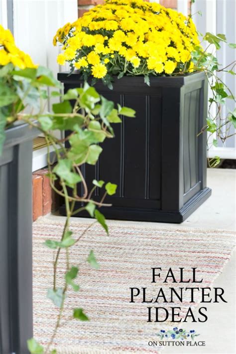 Front Porch Ideas Fall Planters With Mums And More On