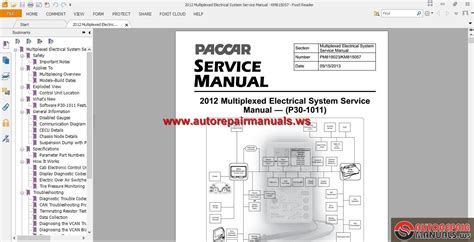 The electric scheme never shows the actual image of a set of. Paccar Multiplexed Service Manuals | Auto Repair Manual Forum - Heavy Equipment Forums ...