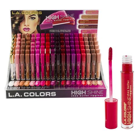 Wholesale La Colors High Shine Lip Gloss Display Asst 01