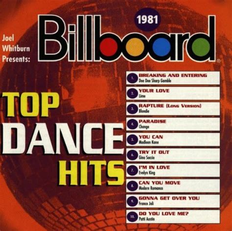 Billboard Top Dance 1981 Various Artists Amazonfr Cd Et Vinyles