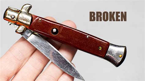 Amazing Vintage Switchblade Knife Restoration And Customization German