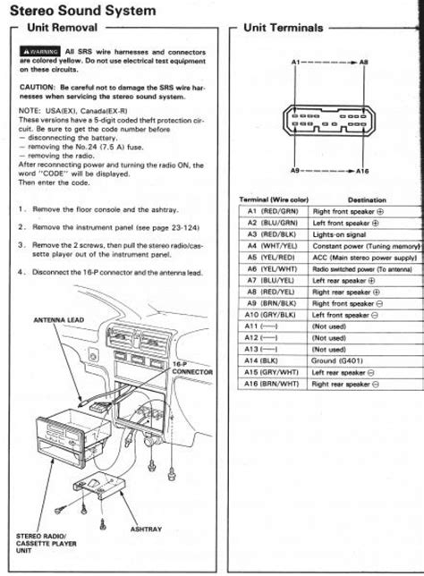 1995 honda accord stereo wiring diagram source: 1998 Honda Accord Wiring Harnes