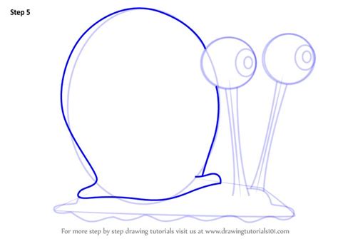 Learn How To Draw Gary The Snail From Spongebob