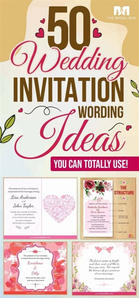 50 Wedding Invitation Wording Ideas You Can Totally Use Cetak Online