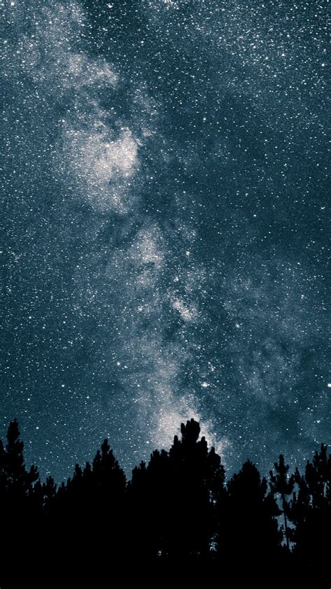 Download Wallpaper 1080x1920 Starry Sky Milky Way Stars Night