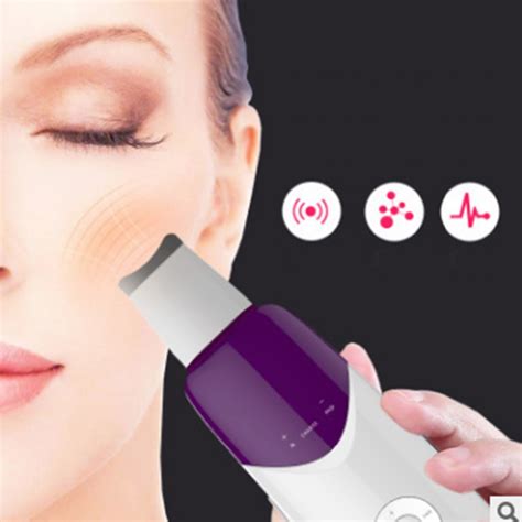Skin Scrubber Ultrasound Facial Pore Cleaner Anion Ultrasonic Face Skin Peeling Lifting Massager