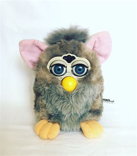 Vintage 90s Furby Baby Blue Eyes Teal Color With Tags 1998 Free
