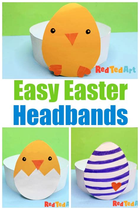 Easy Easter Chick Headbands For Preschoolers Red Ted Art Easy Crafts