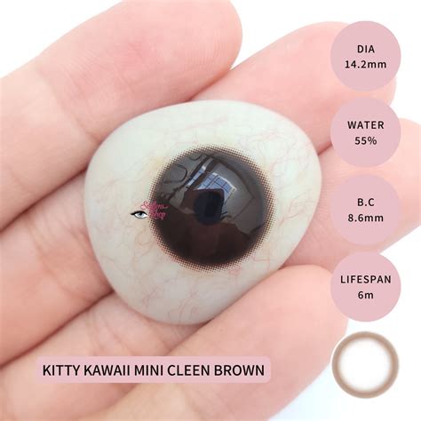 Jual Softlensshop Softlens Kitty Kawaii Mini Cleen Brown Shopee Indonesia