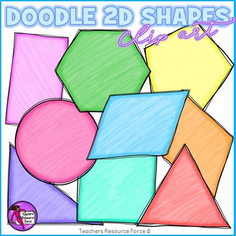 Doodle 2d Shapes Clip Art