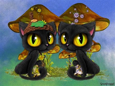 mr and mrs kitty cats art cat creation abstract hd wallpaper peakpx