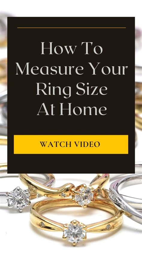 How To Find Ring Size At Home 🖤 Measure Your Ring Size Engagement