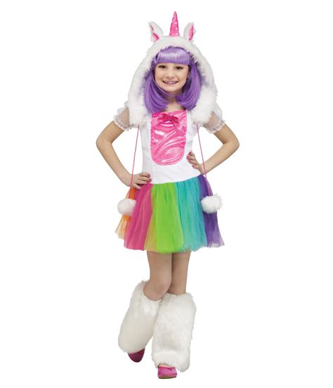 Rainbow Unicorn Pony Girls Costume Animal Costumes