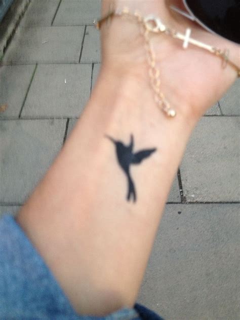 Humming Bird Tattoo On The Wrist My Tattoo Pinterest