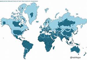 Clever Map Shows The True Size Of Countries Harita Dünya Haritaları