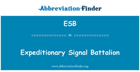 Esb Definición Batallón Expedicionario Señal Expeditionary Signal