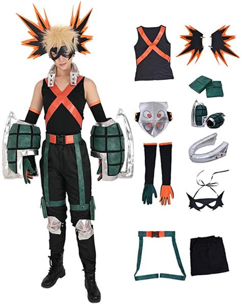 Complete Bakugou Cosplay Costume From My Hero Academia Questing Panda