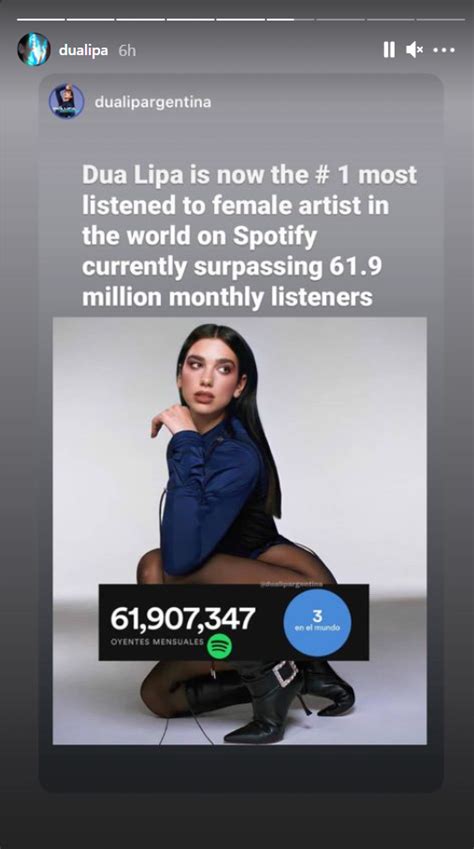Dua Lipa artistja femër më e dëgjuar në botë në platformën Spotify