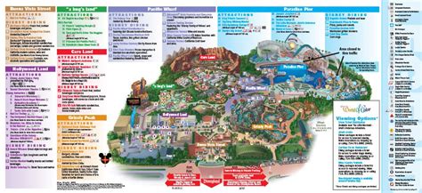 Disney California Adventure® Map Park Place Inn Mini Suites