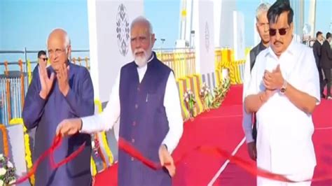 Pm Modi S Gujarat Visit Unveils India S Longest Bridge Sudarshan Setu