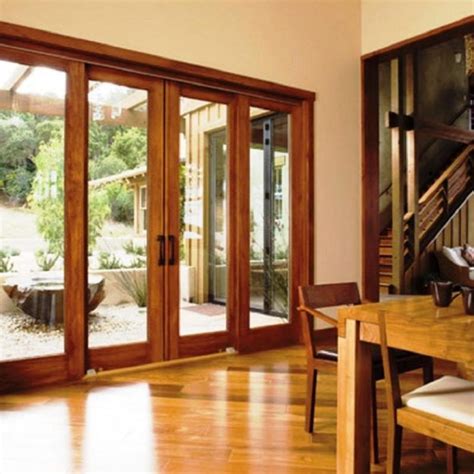 Pella Architect Series Quad Sliding Door French Doors Exterior
