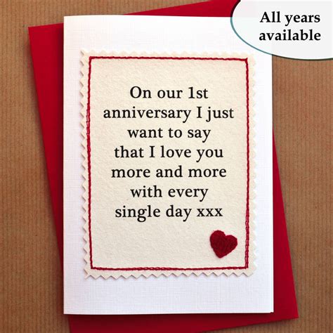 Personalised On Our Anniversary Card By Jenny Arnott Cards And Ts