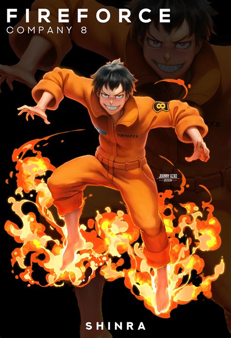 Fire Force Shinra Kusakabe By Johnnyazad On Deviantart