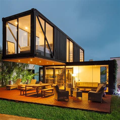 Modern Two Storey Shipping Container House In Peru Dream Tiny Living