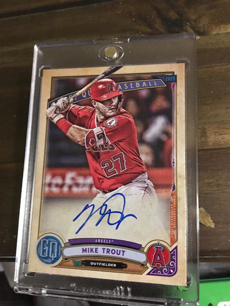 Just Pulled This Mike Trout Auto From A Gypsy Queen Pack Rbaseballcards