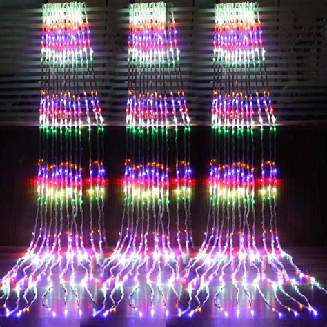 3x2m3x3m6x3m Waterproof Led Waterfall Icicle Curtain String Lights