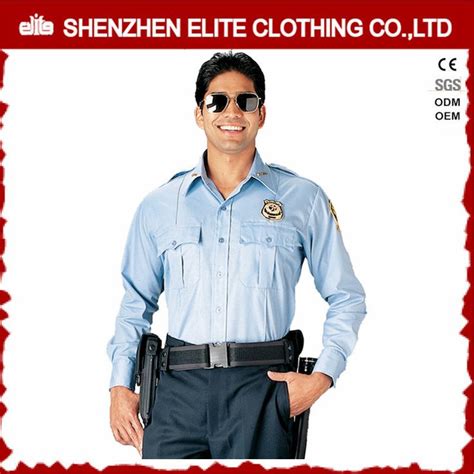 Custom Design Public Cotton Security Uniform For Men Elthvj 281 Application Hospital School