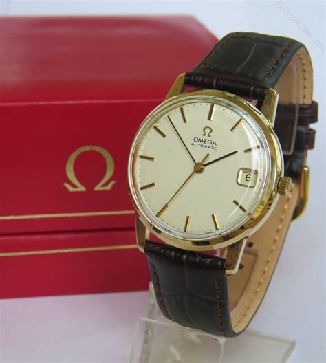 Antiques Atlas Gents 9ct Gold Omega Automatic Wrist Watch