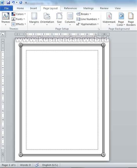 Cara Membuat Bingkai Garis Border Menarik Di Microsoft Word 2007 2010