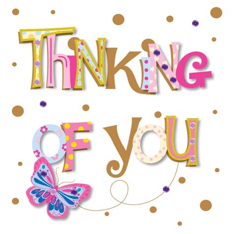 Pretty Thinking Of You Greeting Card  Cards  Love Kates