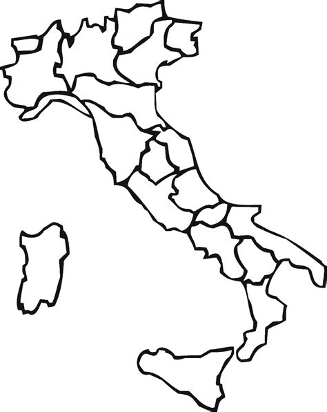 Italy Map Drawing