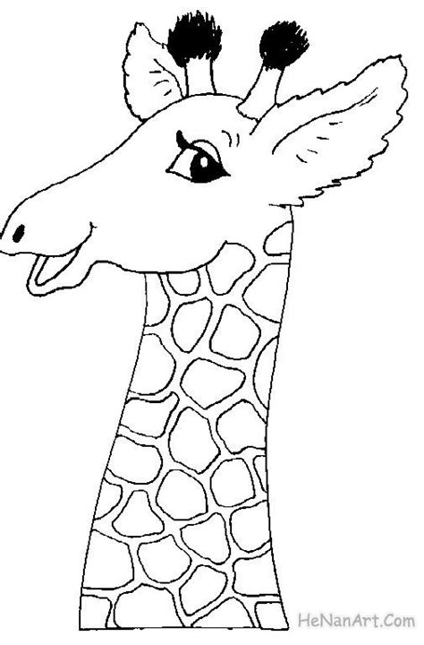 Coloriage Tête De Belle Girafe Dessin Gratuit à Imprimer